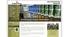 Desktop Screenshot of lainespaintandframe.com