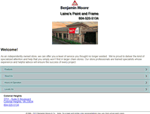 Tablet Screenshot of lainespaintandframe.com
